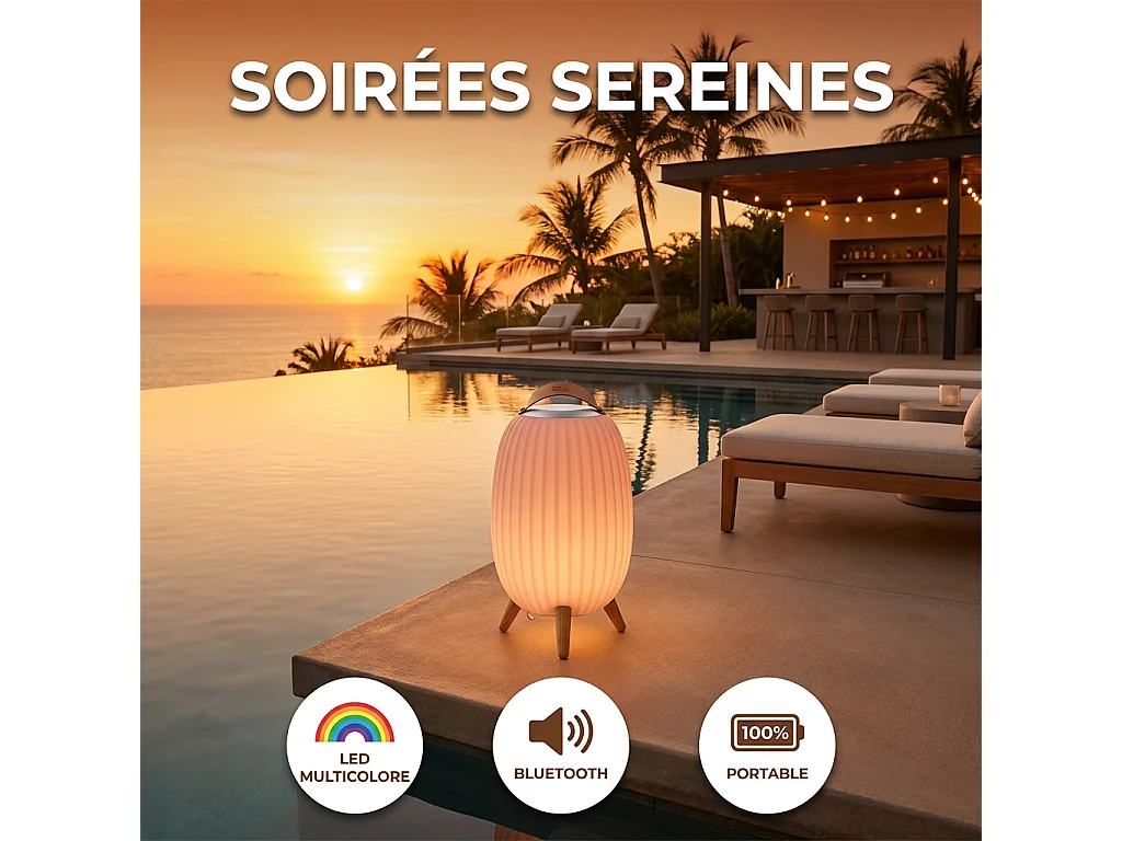 Lanterne nomade musicale EZIlight® Ambiant XL