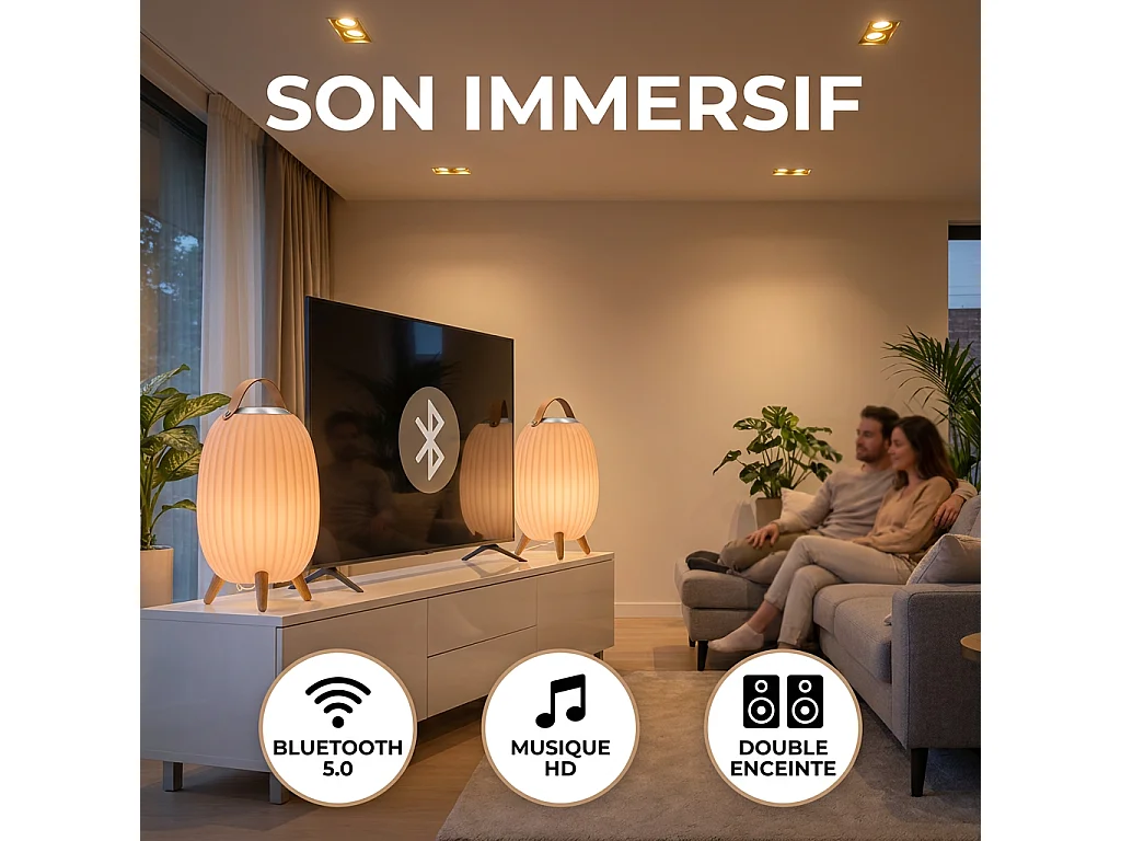 Lanterne nomade musicale EZIlight® Ambiant XL