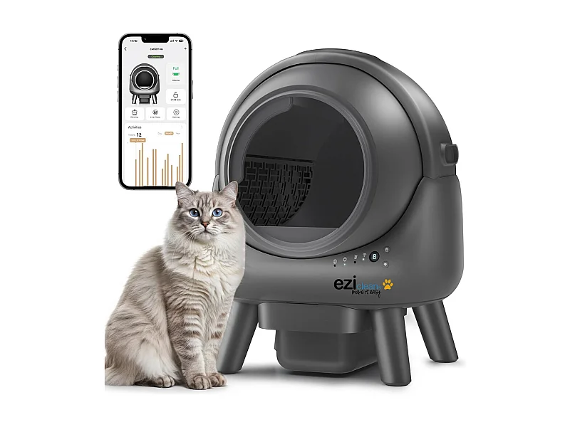 Litière autonettoyante connectée - maison de toilette pour chat eziclean® CATBOT K6i