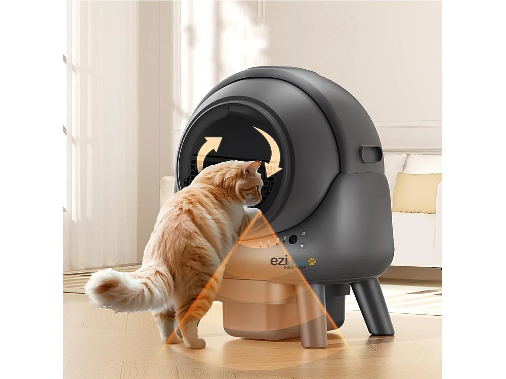 Litière autonettoyante connectée - maison de toilette pour chat eziclean® CATBOT K6i