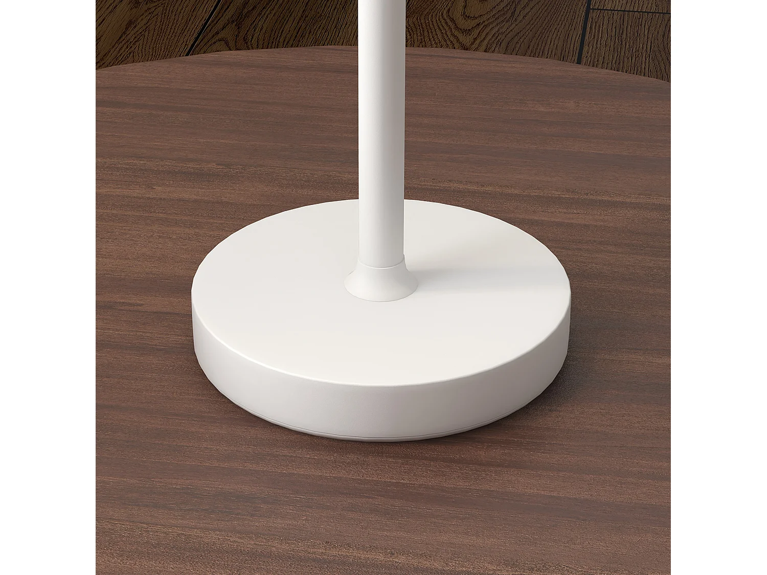 Lampada da tavolo da 3600mah in acrilico e metallo bianco