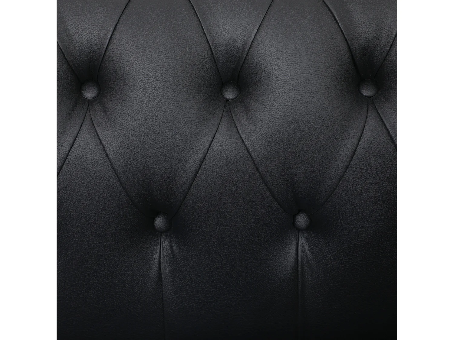 Divano 2 posti in ecopelle marrone scuro con gambe in legno