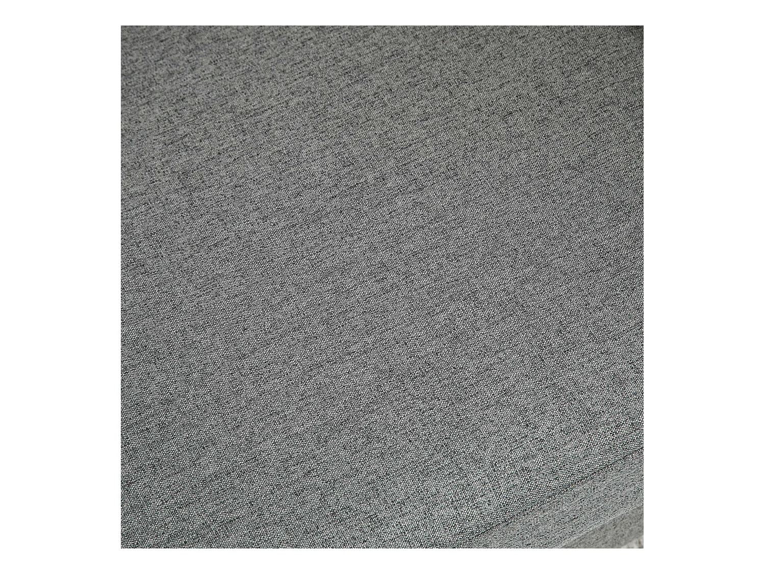 Divano 2 posti linea moderna e compatta in lino grigio e legno