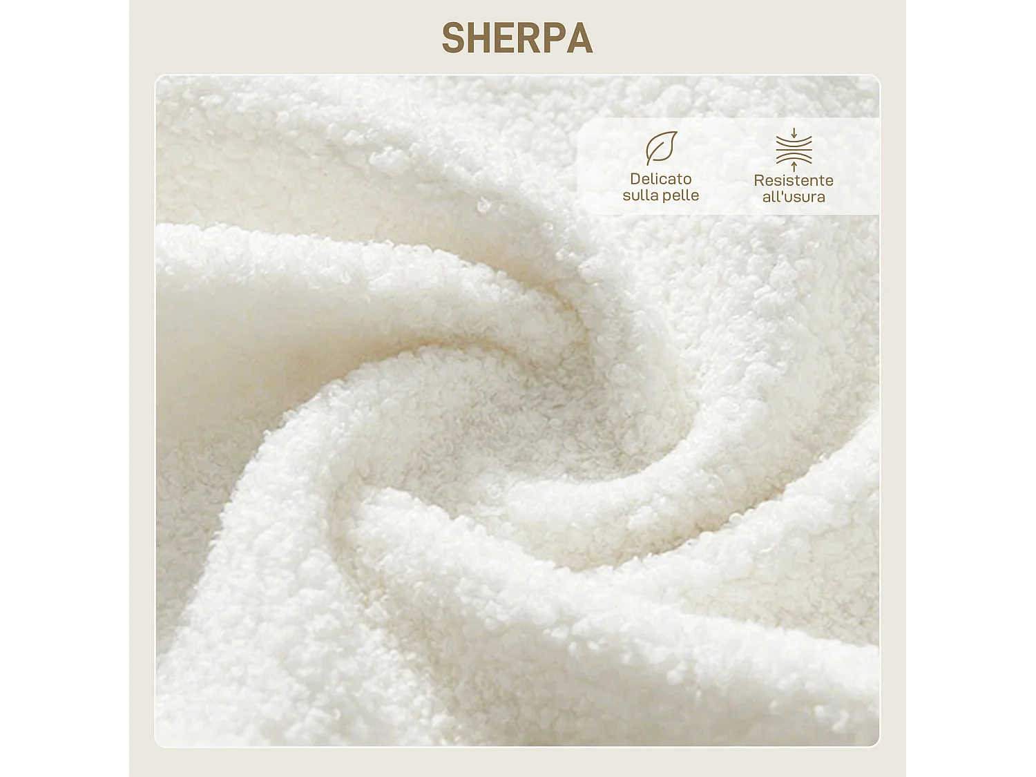 Poltrona per salotto in stile moderno con schienale ergonomico crema