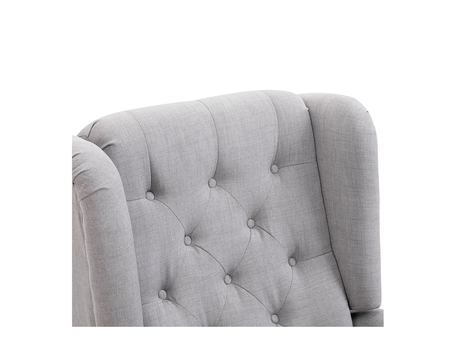 Poltrona grigia con ampia seduta e cuscini sfoderabili grigio