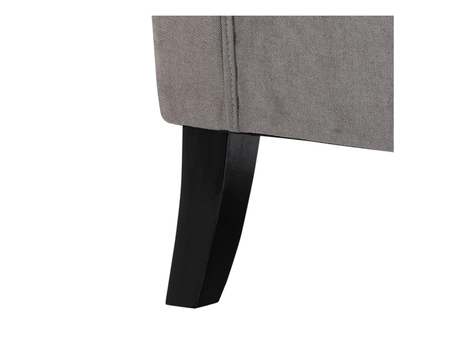 Poltrona grigia con ampia seduta e cuscini sfoderabili grigio