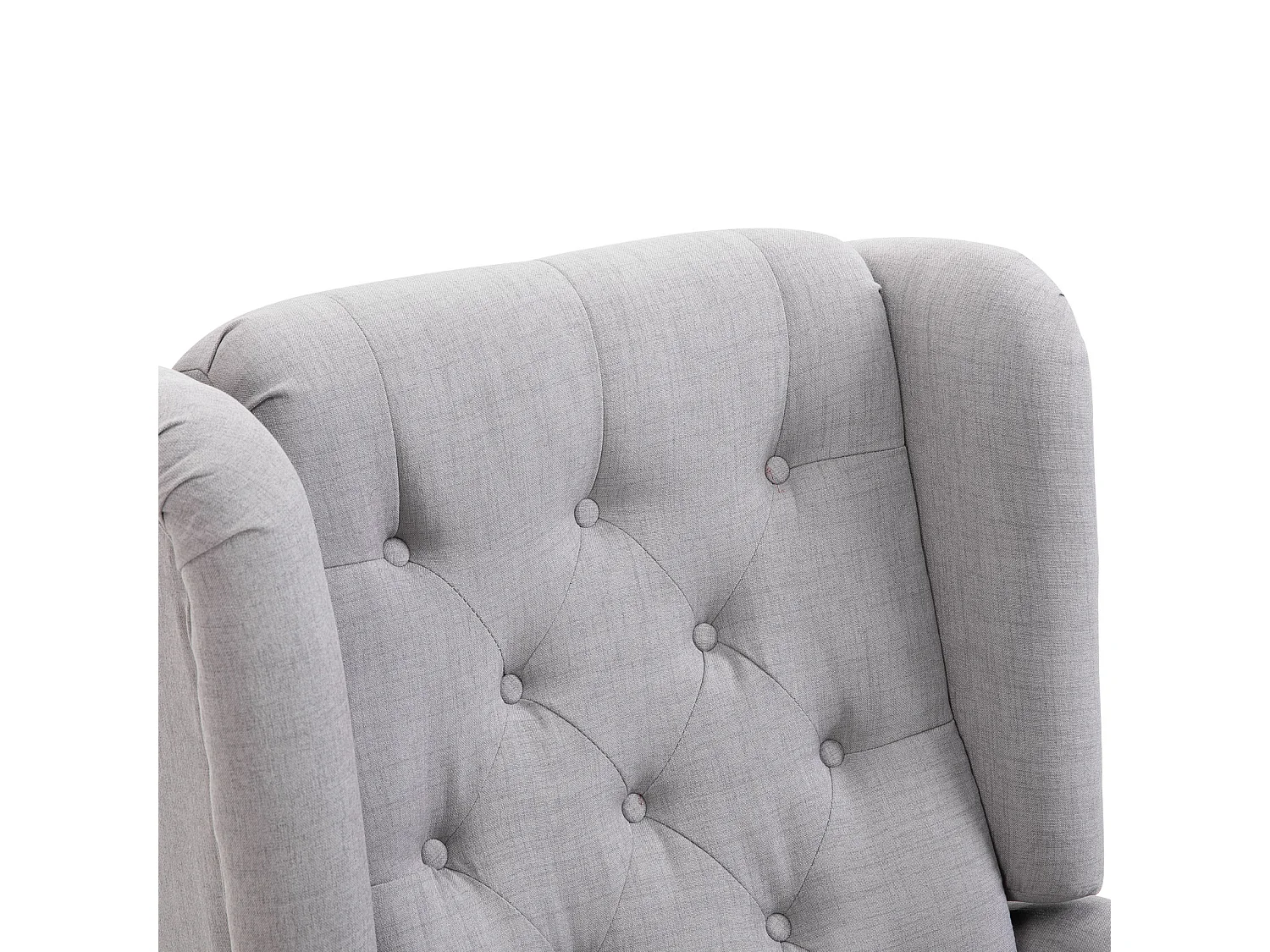 Poltrona grigia con ampia seduta e cuscini sfoderabili grigio