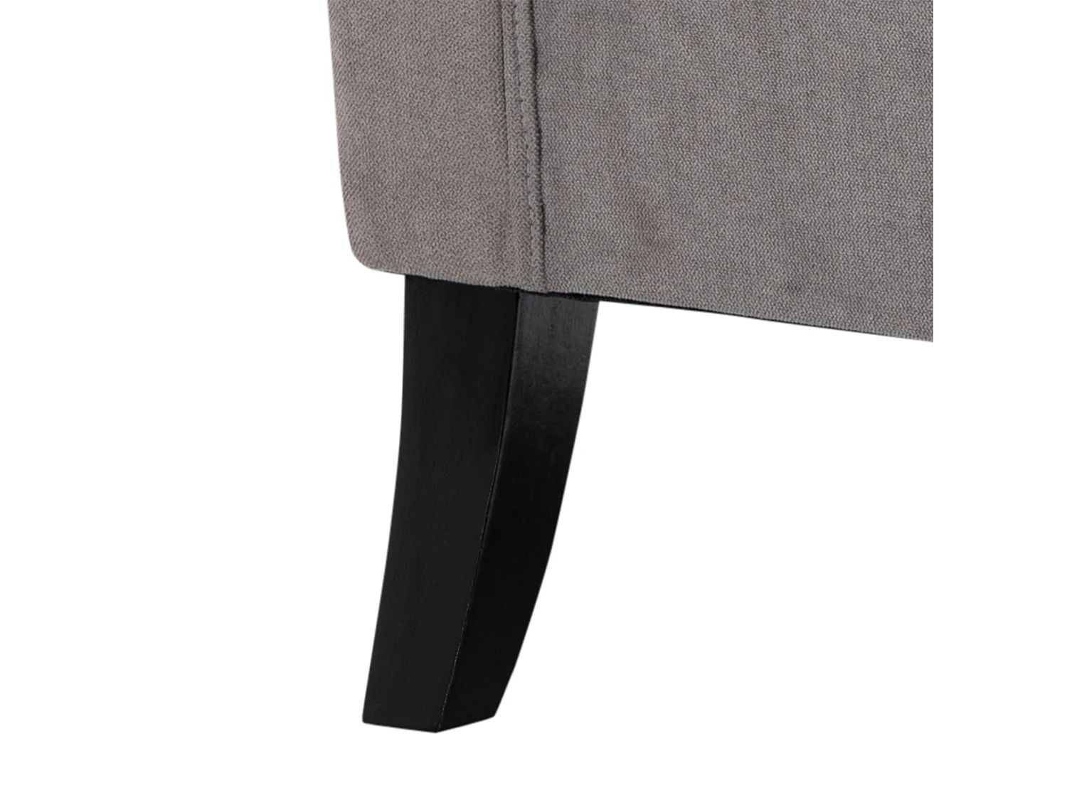 Poltrona grigia con ampia seduta e cuscini sfoderabili grigio