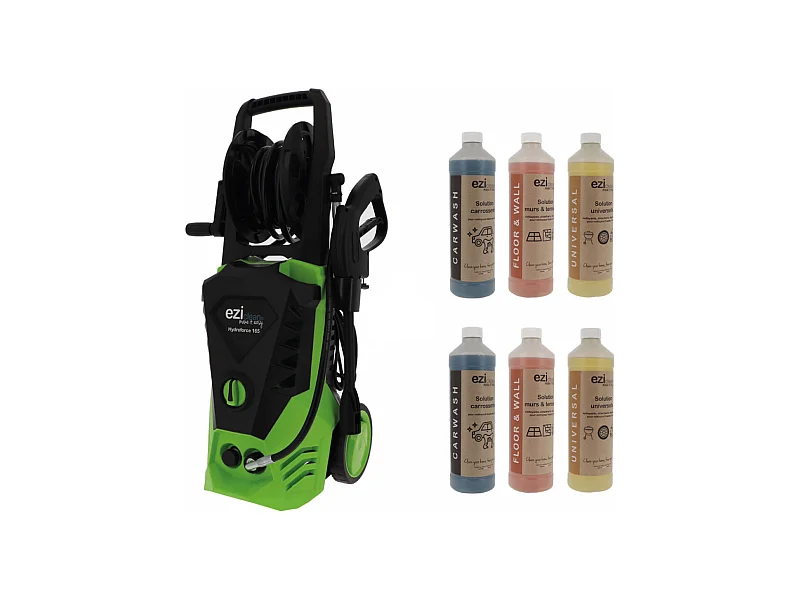 Pack Nettoyeur Haute pression eziclean® Hydroforce 165 + 2 lots de 3 Solutions nettoyantes