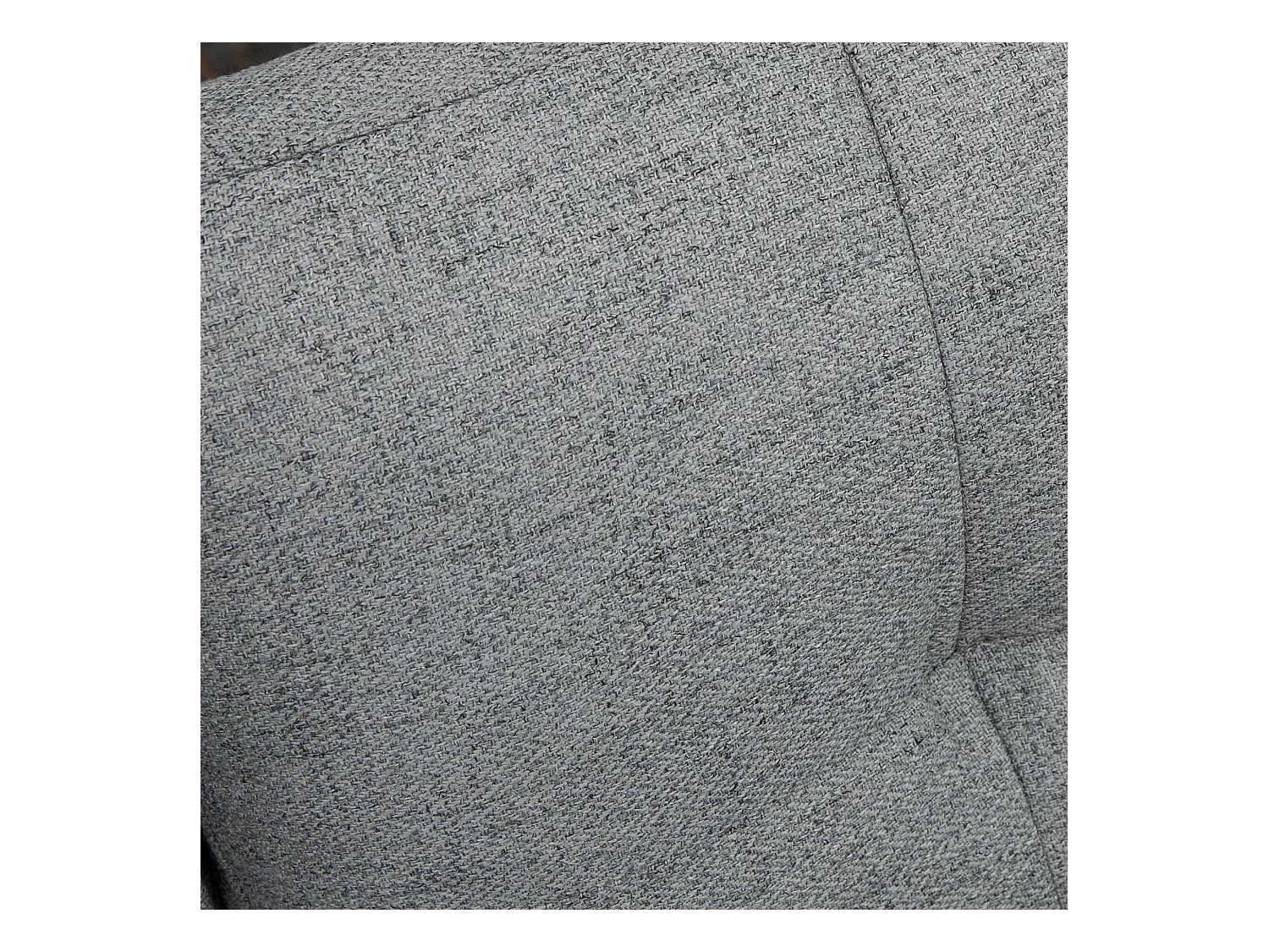 Divano 2 posti in tessuto con cuscini imbottiti 139x68x80cm grigio