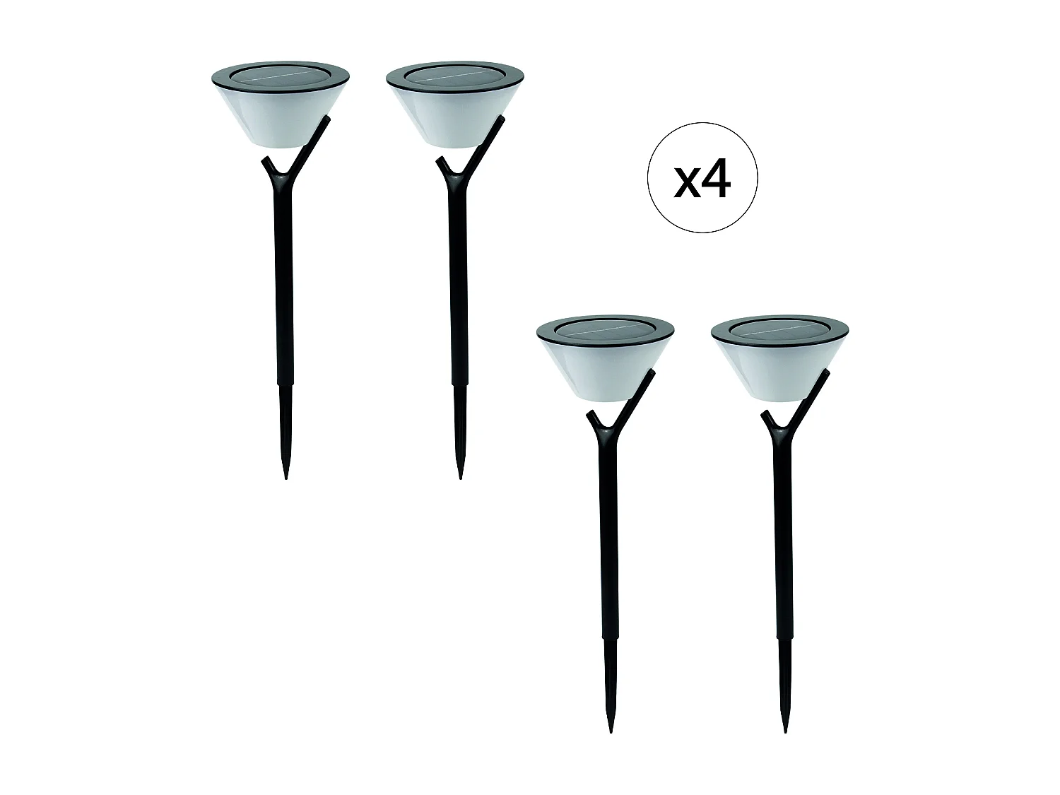 Balise solaire EZIlight® Solar peaky cup lot de 4