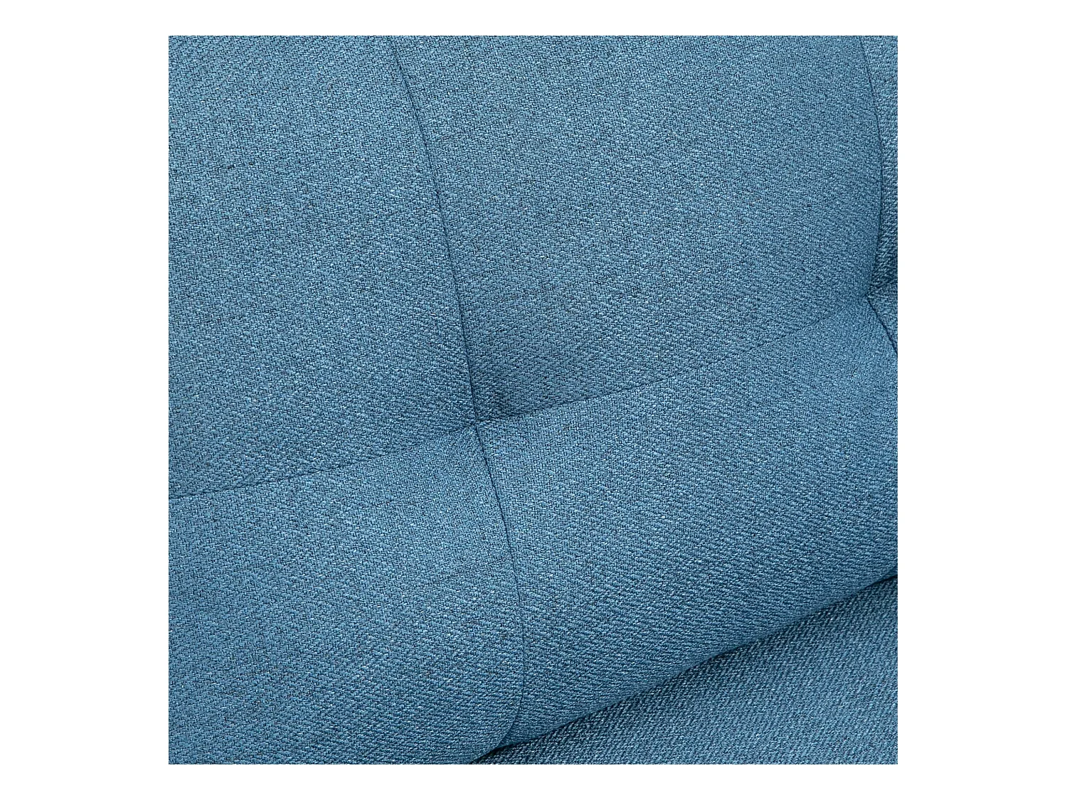 Divano 2 posti in tessuto con cuscini imbottiti blu scuro