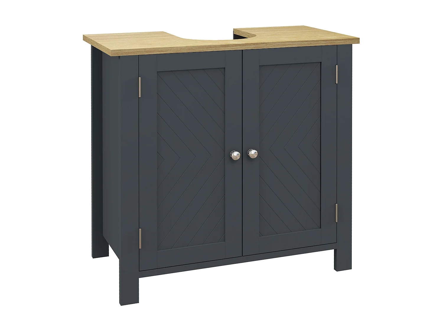 Mobile sottolavabo a 2 ante con ripiano interno regolabile