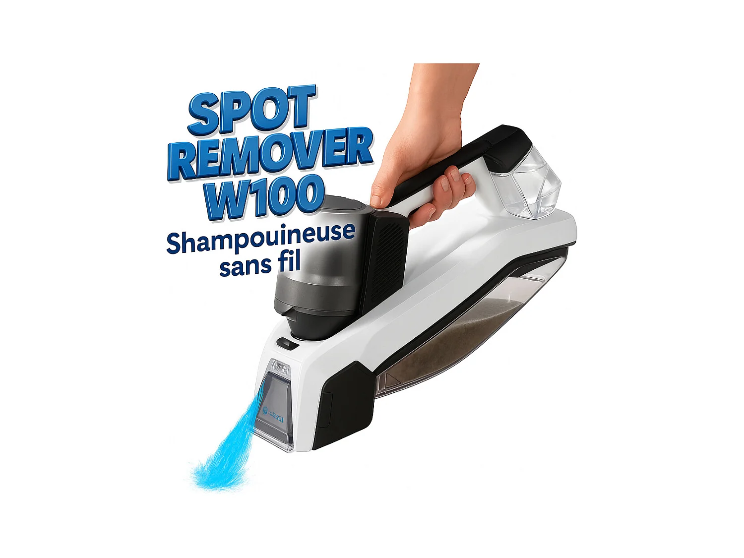Nettoyeur injecteur extracteur portatif rechargeable eziclean® Spot Remover W100