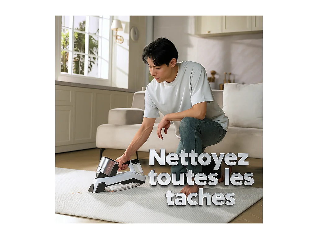 Nettoyeur injecteur extracteur portatif rechargeable eziclean® Spot Remover W100