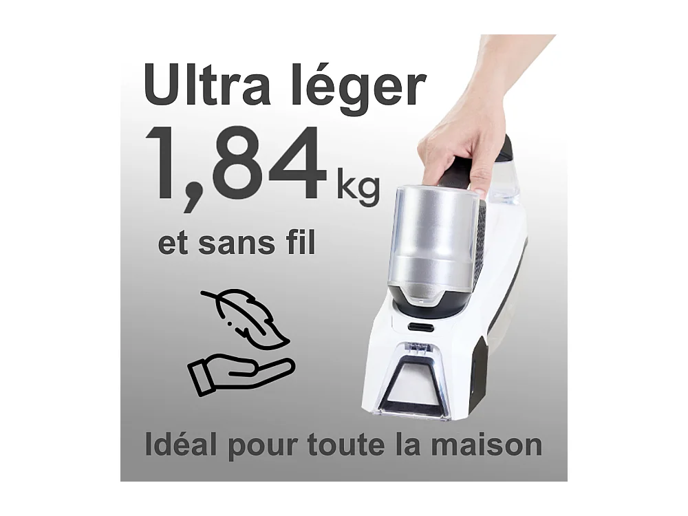 Nettoyeur injecteur extracteur portatif rechargeable eziclean® Spot Remover W100