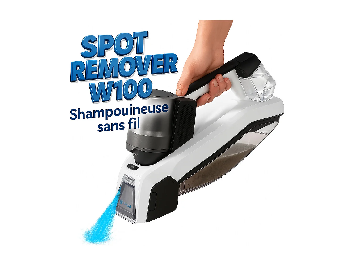 Nettoyeur injecteur extracteur portatif rechargeable eziclean® Spot Remover W100