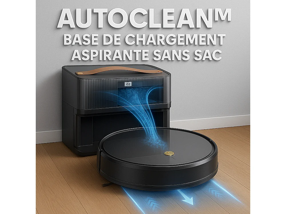 Robot aspirateur laveur connecté eziclean® I-Bot Z5 EVO