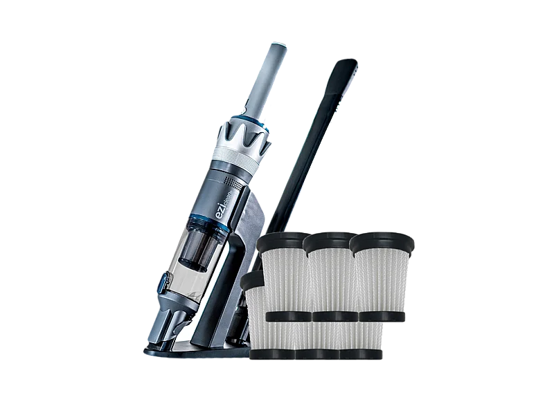 Lot Aspirateur à main eziclean® Blaster F130 + 2 sets de 3 filtres