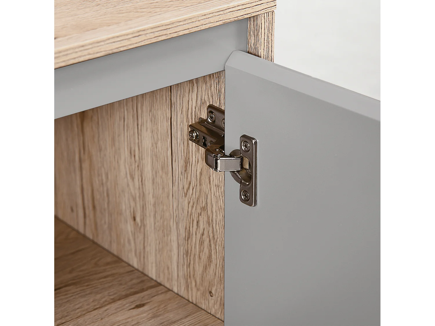 Armadietto sottolavabo con ante e mensole in mdf multicolore