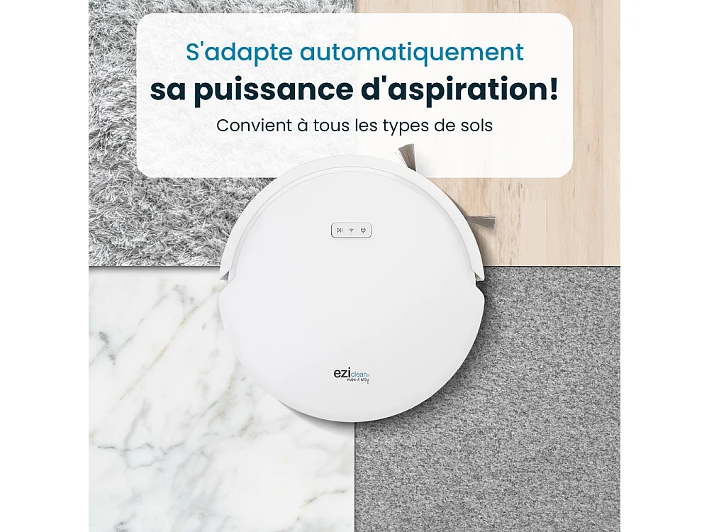 Robot aspirateur laveur connecté EZIclean® All In One Z12 Ultra