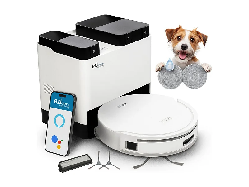 Robot Staubsauger Wischer Verbunden eziclean® All In One Z12 Ultra Intelligente Navigation