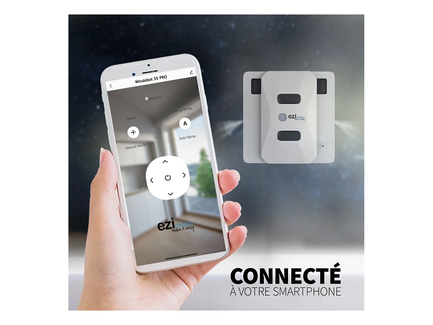 Robot Lave-vitres eziclean® Windobot S5 Pro