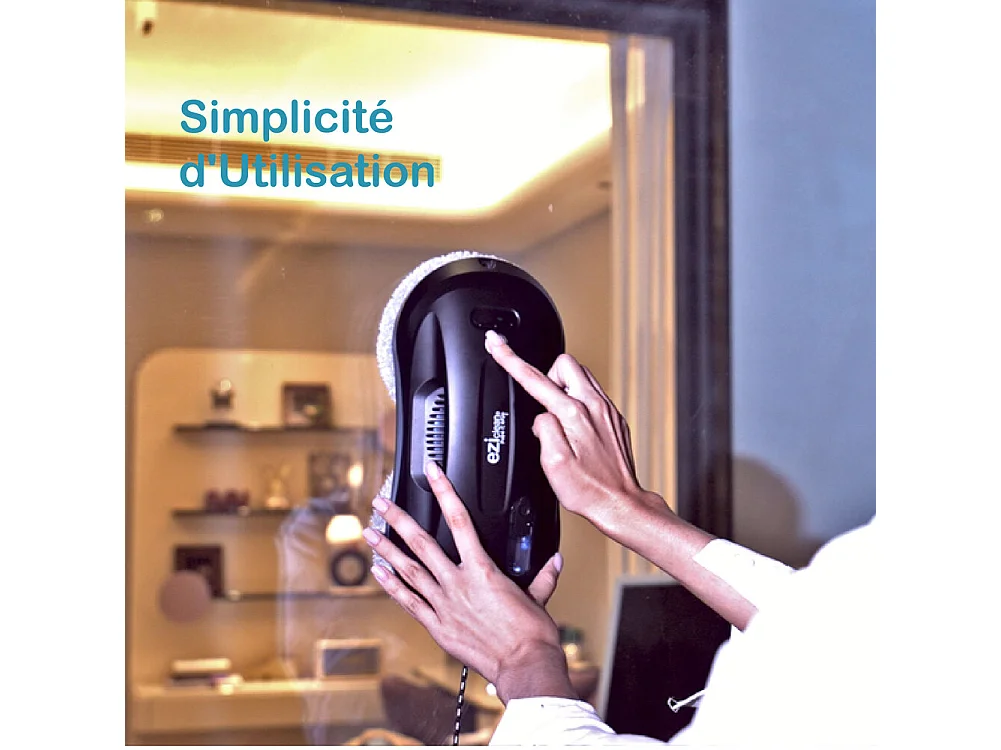 Fensterputzroboter eziclean® Windobot S4 Plus Verbunden mit Navigation Navig+ und Partikelabscheider EZIVAC