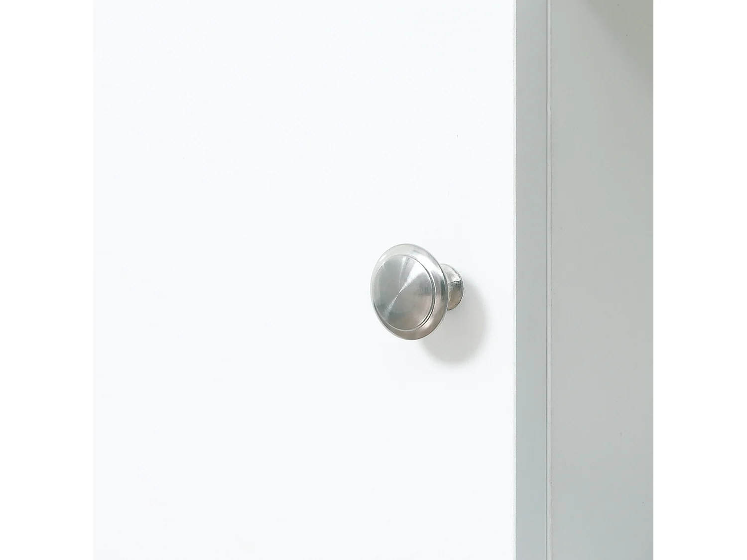 Mobiletto sottolavandino in legno bianco grigio 60x30x68cm