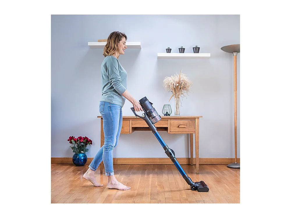 Aspirateur balai sans fil eziclean® Cycloboost FR8 Wash Pro "Fabriqué en france"