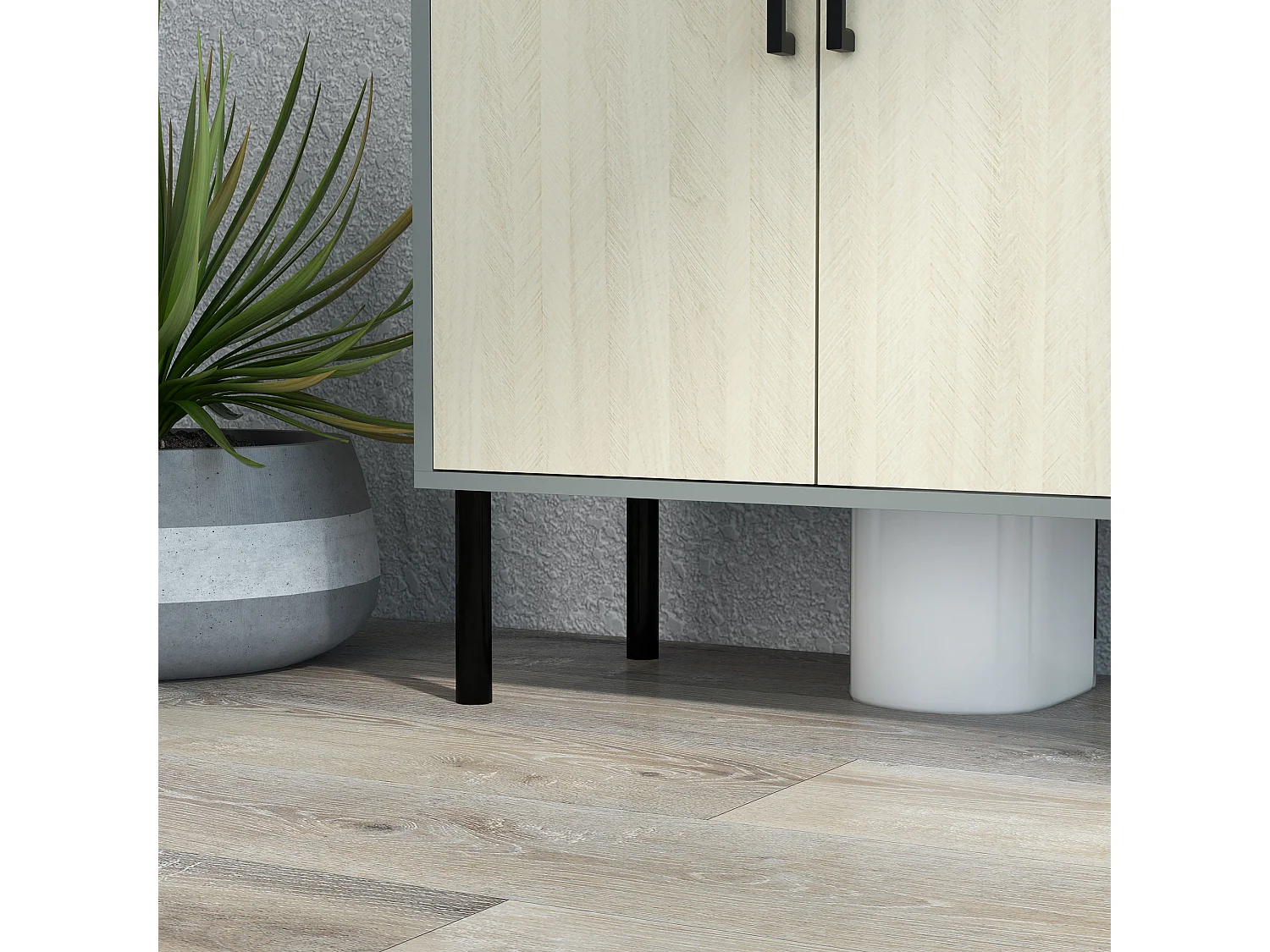 Mobile bagno sottolavabo con armadietto in truciolato