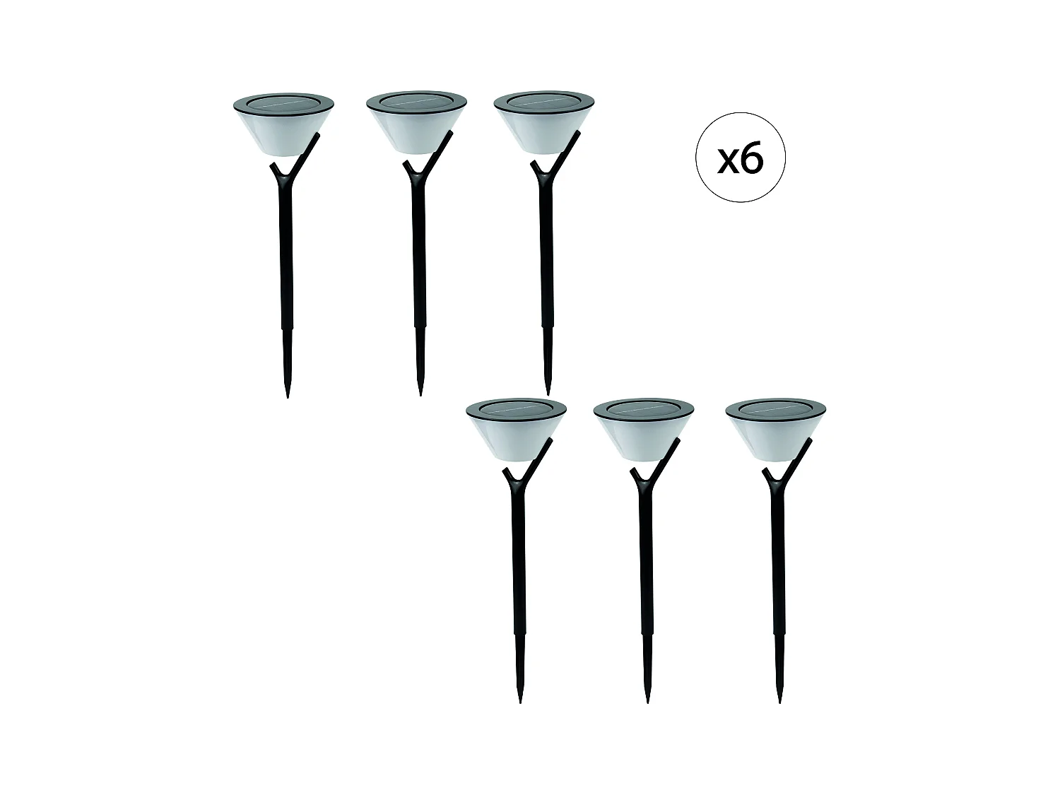 Balise solaire EZIlight® Solar peaky cup lot de 6