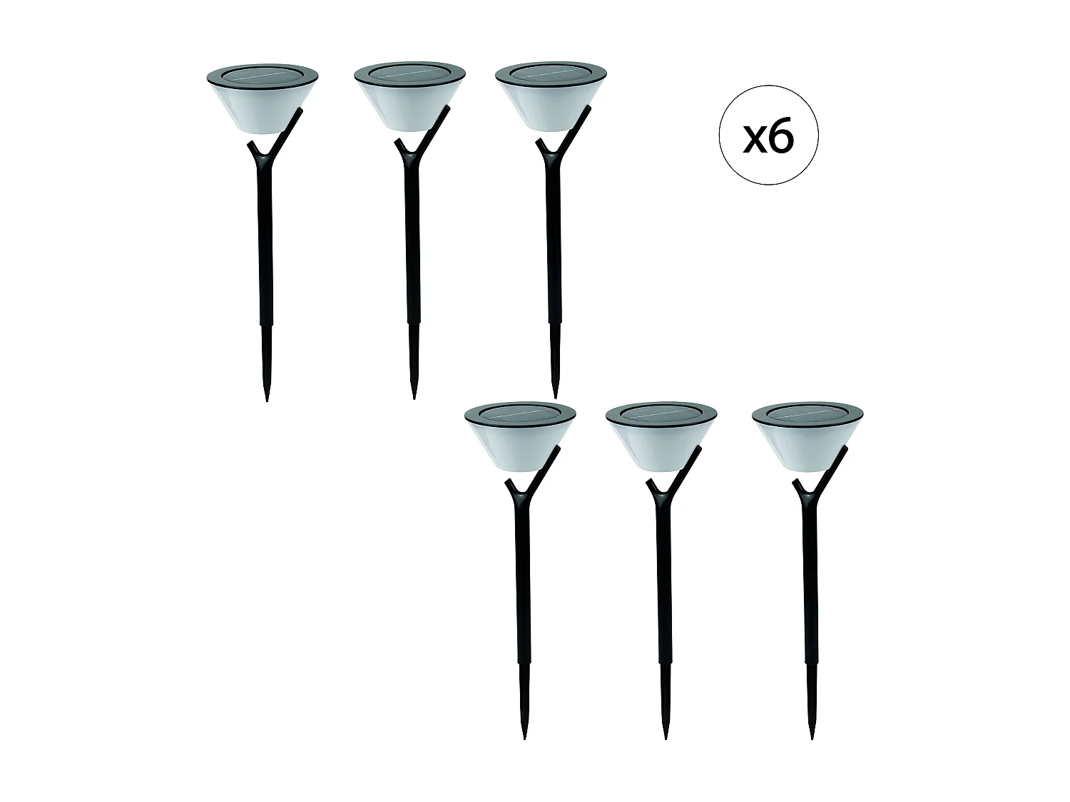 Balise solaire EZIlight® Solar peaky cup lot de 6