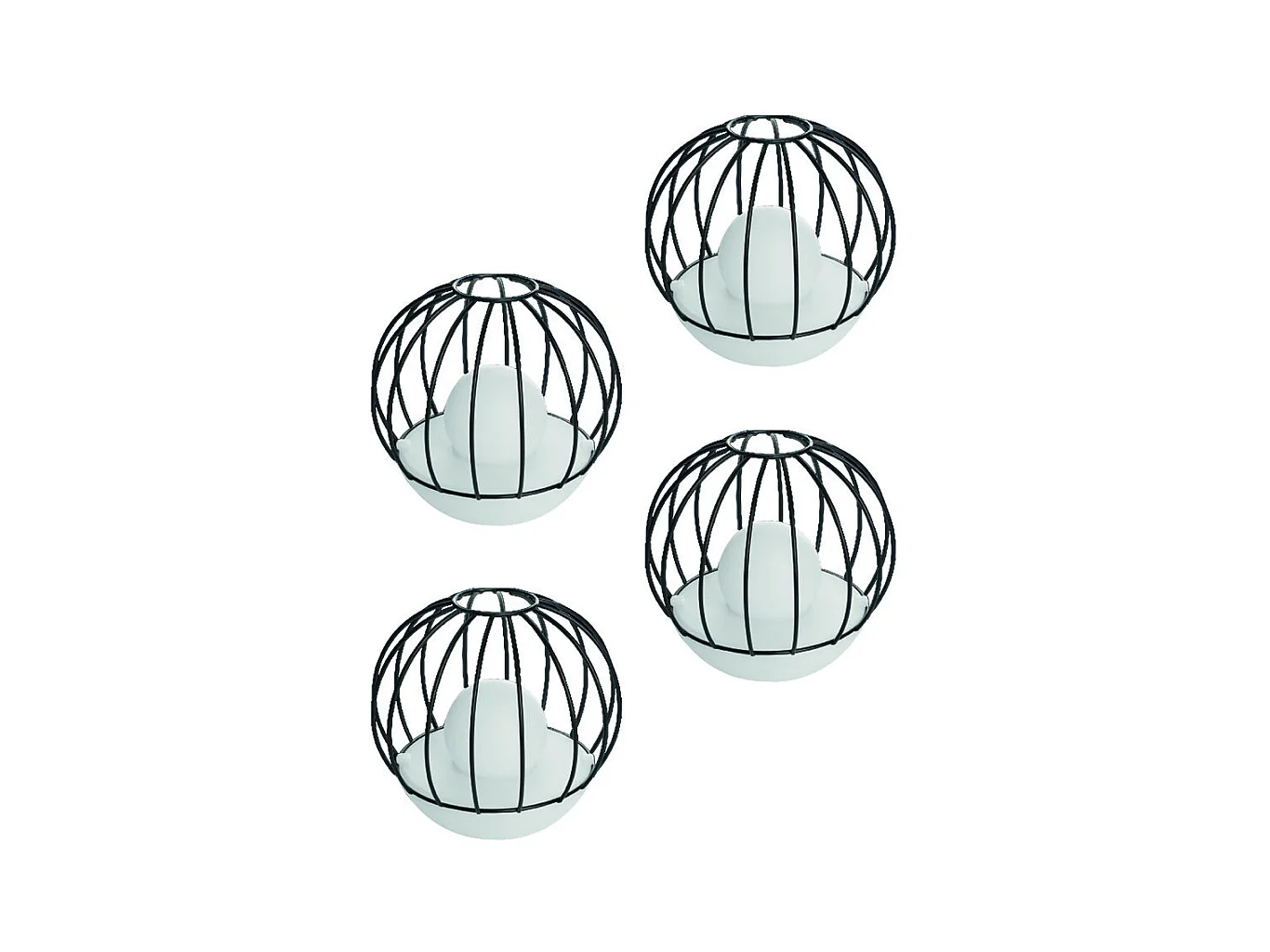 Balise solaire EZIlight® Solar deco ball Pack de 4 lampes