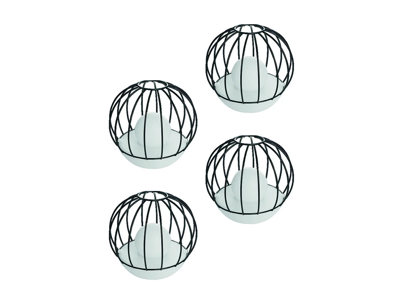 Balise solaire EZIlight® Solar deco ball Pack de 4 lampes