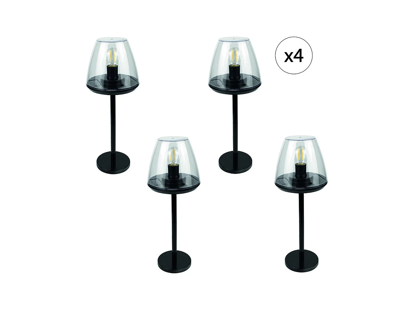 Lampe solaire EZIlight® Solar lamp one Lot de 4