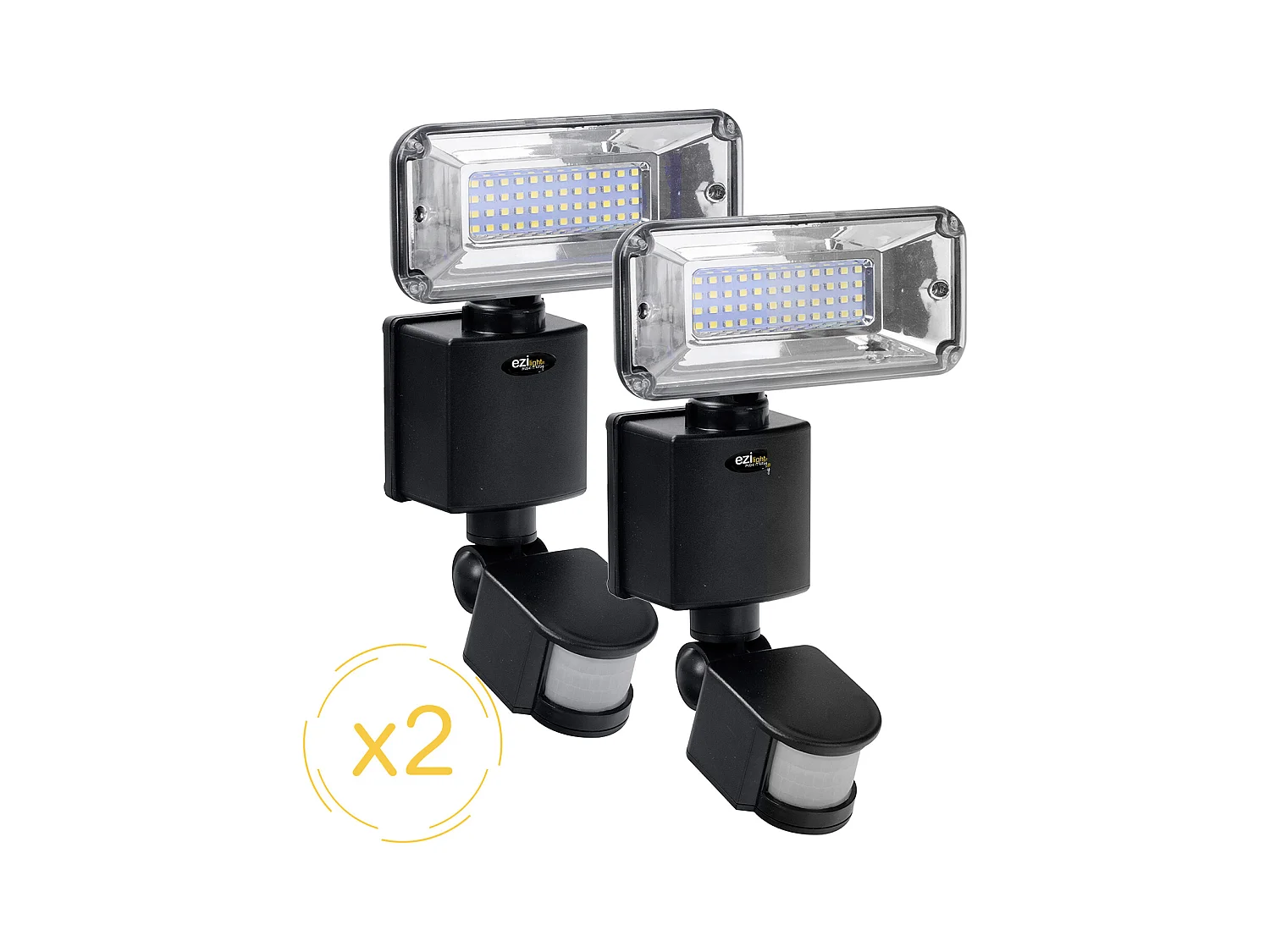 Projecteur solaire LED EZIlight® Solar pro 1 - Pack de 2 lampes