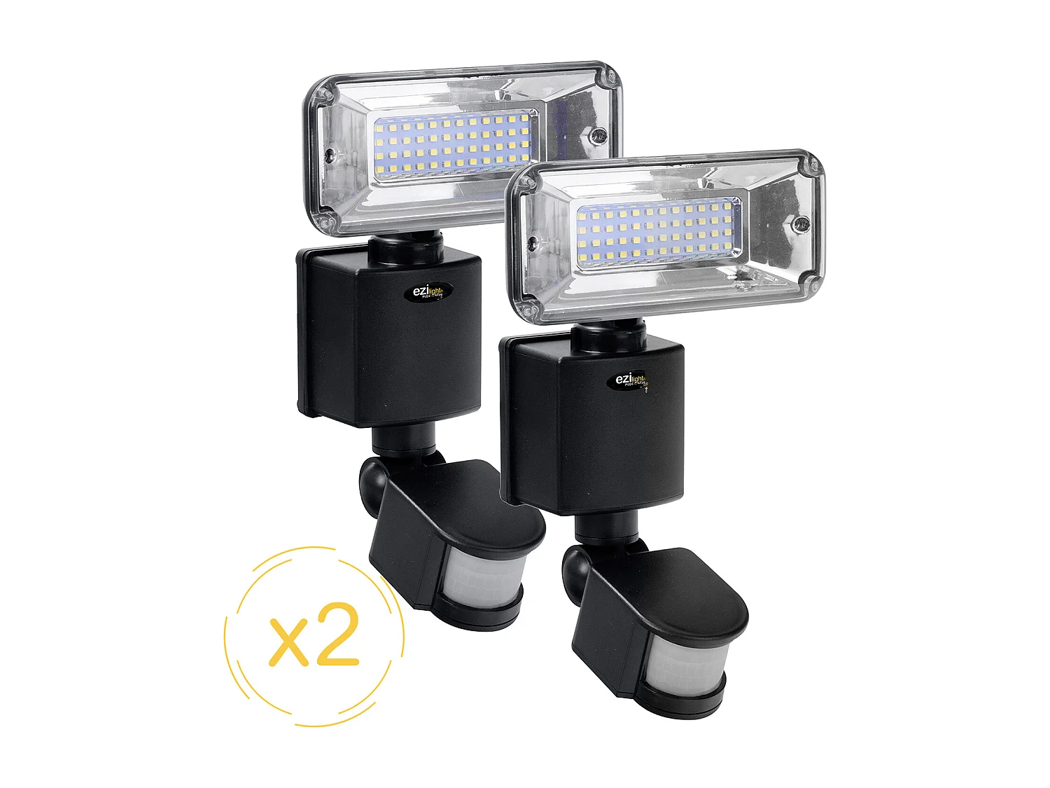 Projecteur solaire LED EZIlight® Solar pro 1 - Pack de 2 lampes