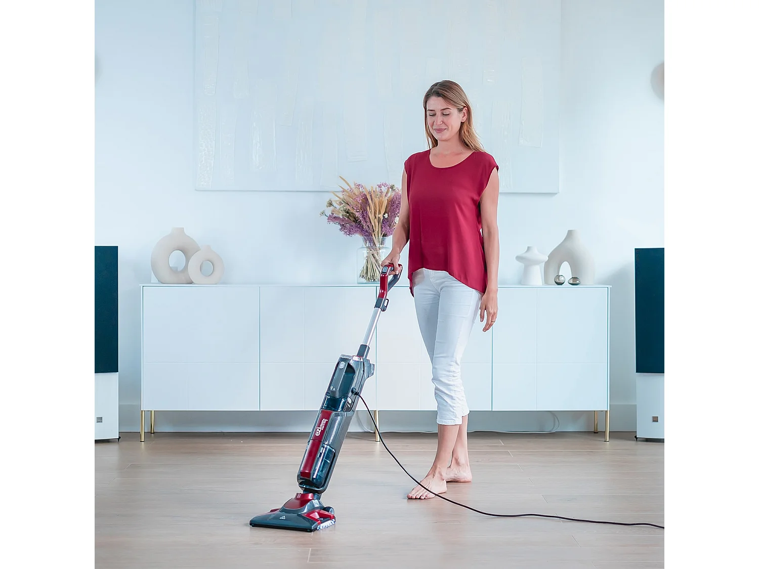 Stoomzuiger Multifunctioneel EZIclean® Cyclosteam P320 Grijs Draadloos 3-in-1 Krachtig en Veelzijdig