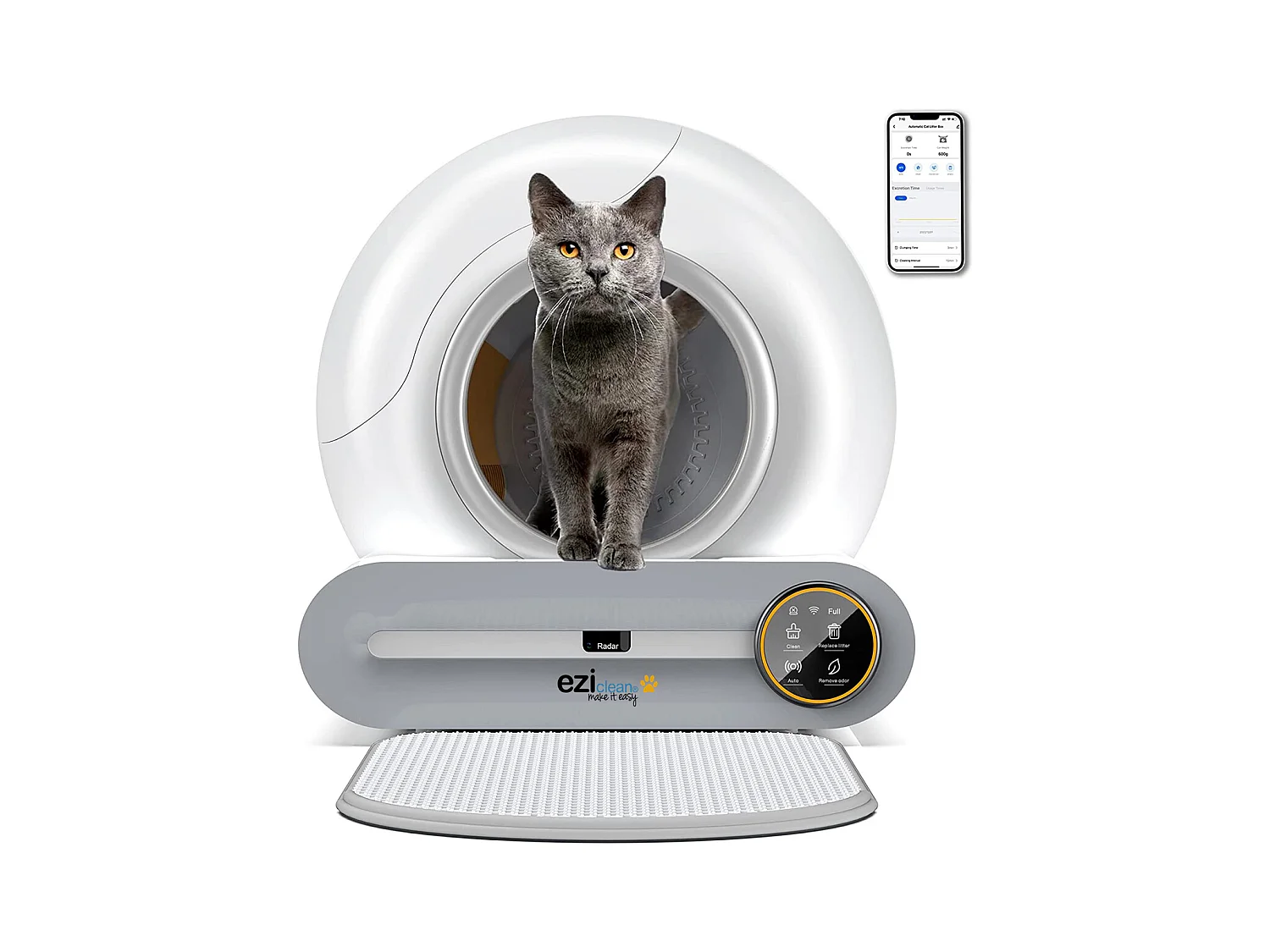 Litière autonettoyante connectée - maison de toilette pour chat eziclean® CATBOT K8i