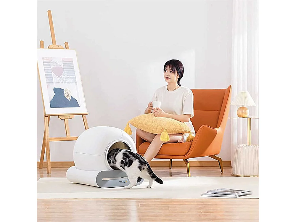 Litière autonettoyante connectée - maison de toilette pour chat eziclean® CATBOT K8i