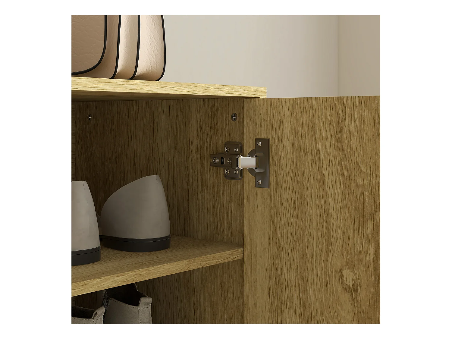 Scarpiera moderna per 15 paia di scarpe con 4 ripiani regolabili