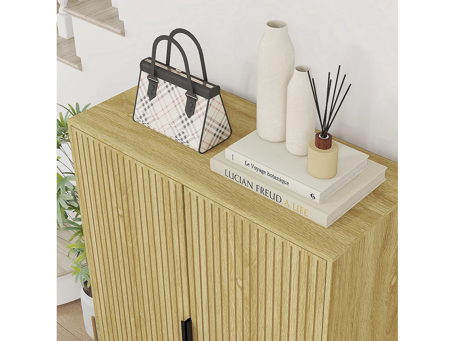 Scarpiera moderna per 15 paia di scarpe con 4 ripiani regolabili