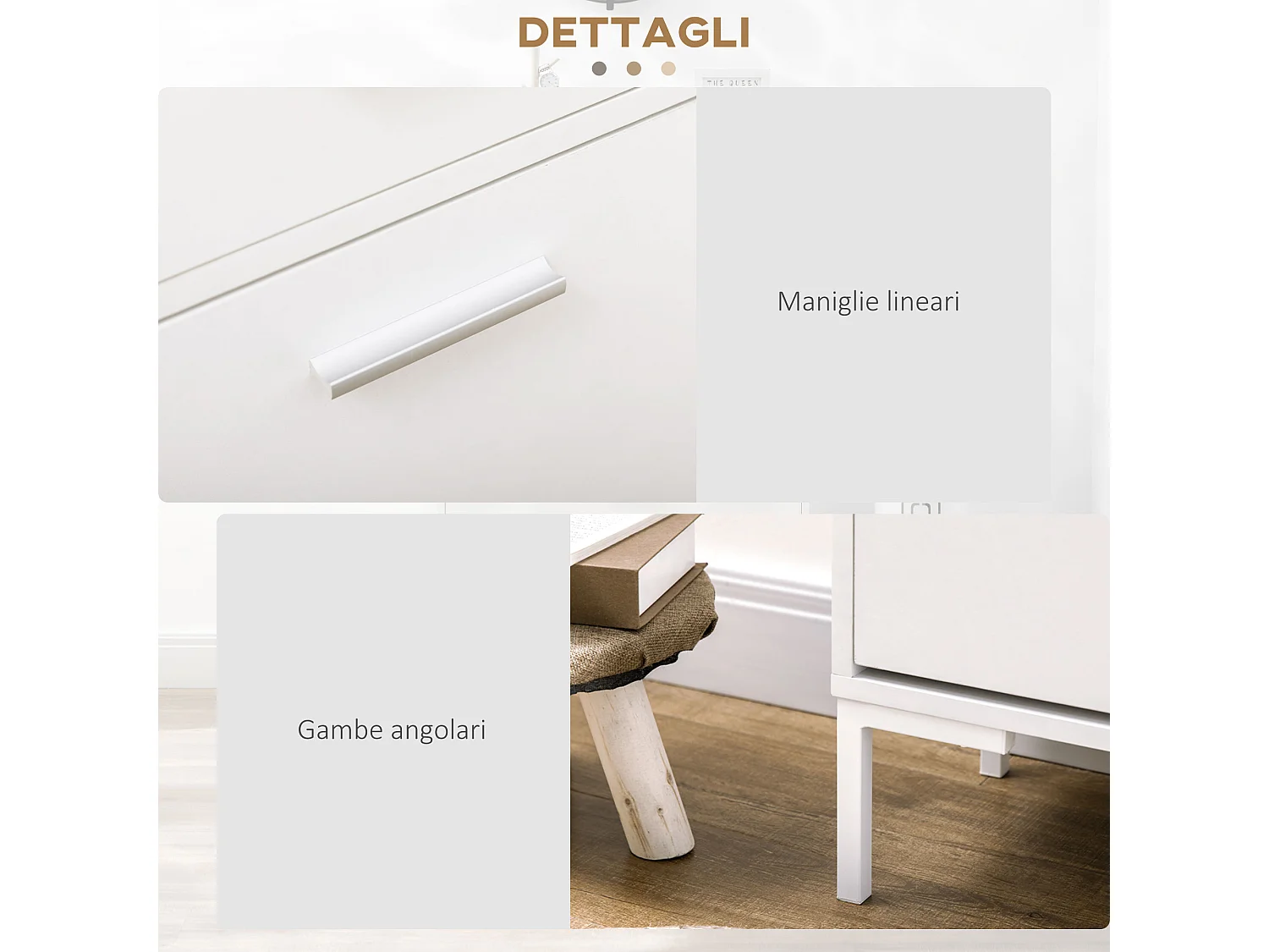 Mobile scarpiera 12 paia con 2 ante a ribalta e cassetto bianco