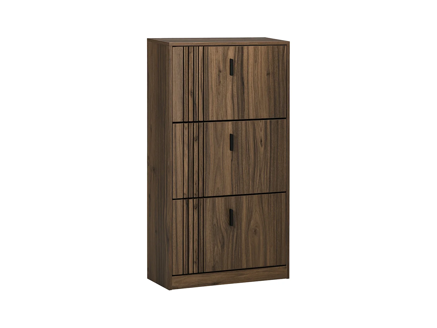 Mobile scarpiera a 3 livelli con ripiani interni regolabili