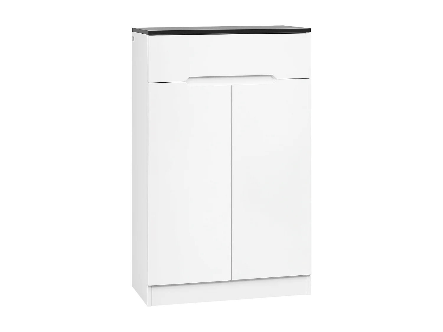 Scarpiera slim per ingressi con 3 ripiani regolabili e cassetto