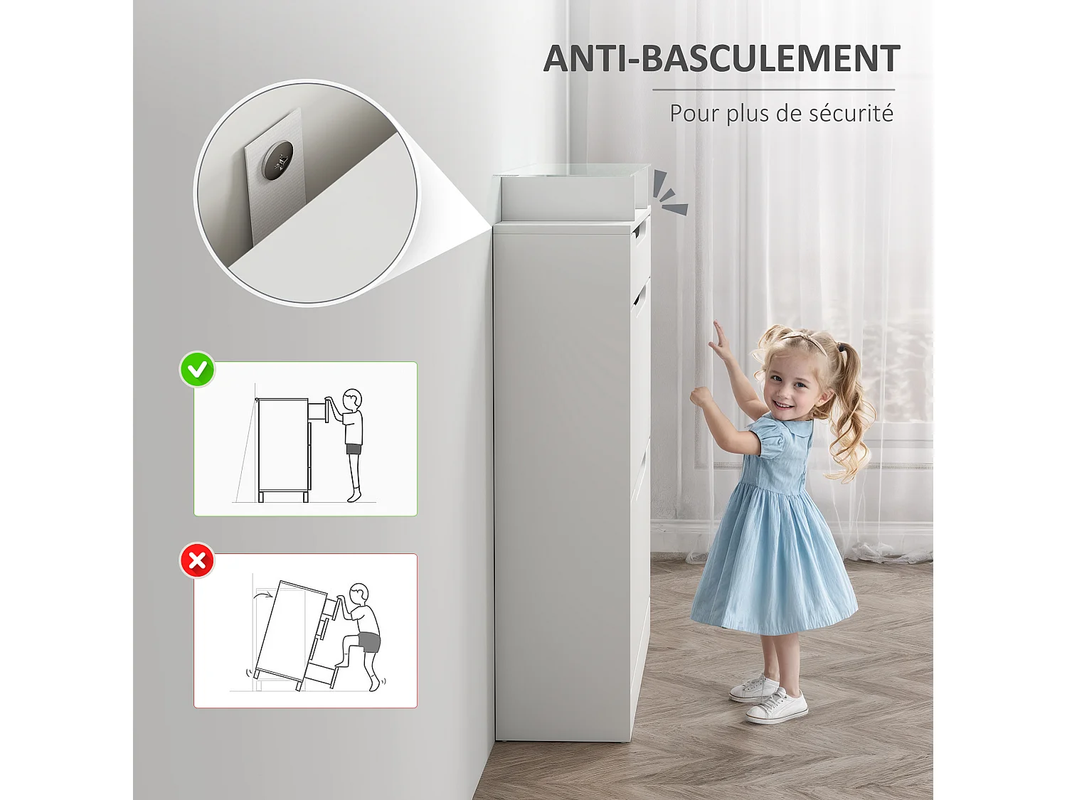 Scarpiera il legno 2 cassetti per 16 scarpe 89x23x96cm bianco