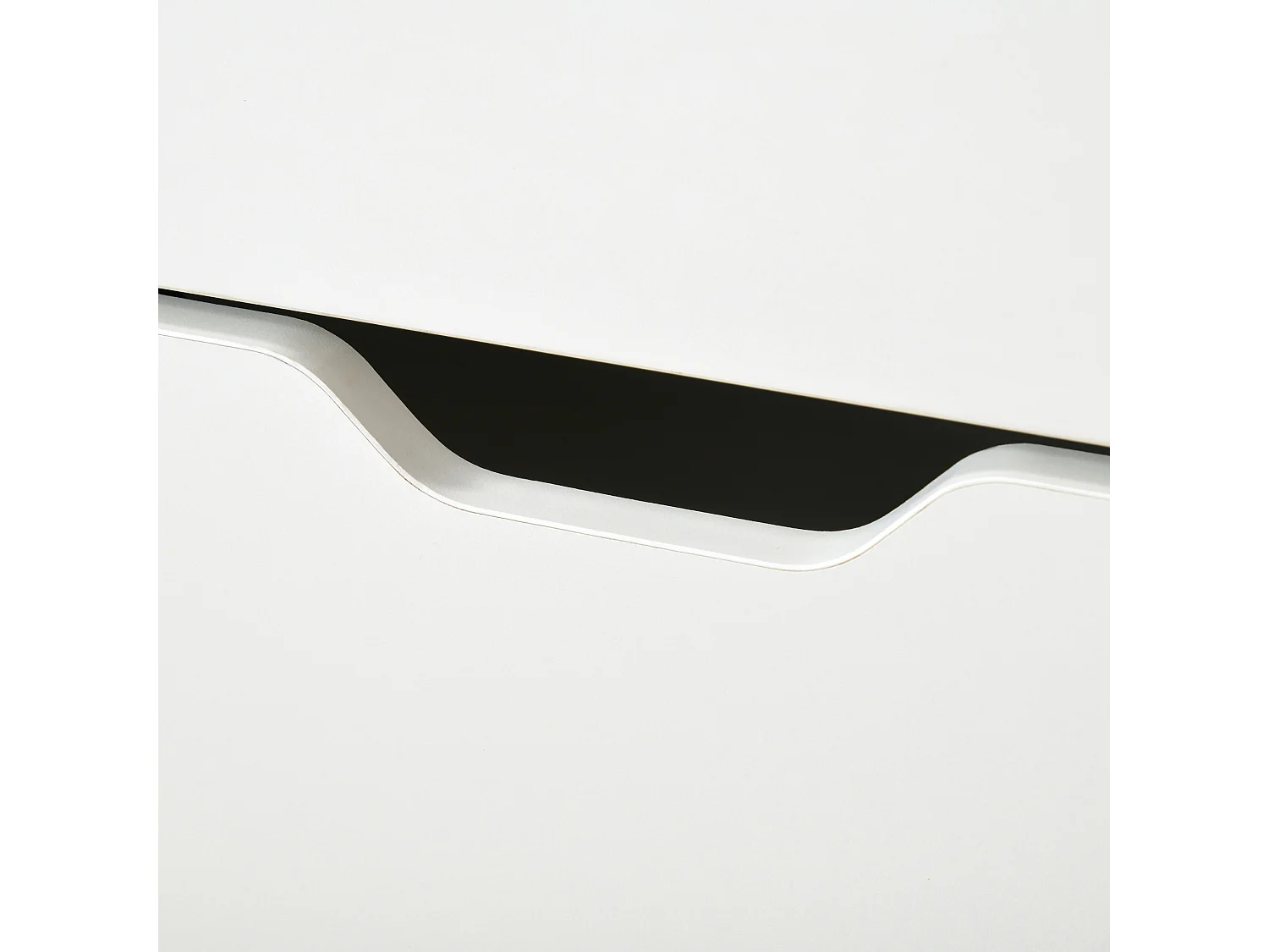 Scarpiera moderna con 2 ripiani regolabili rimovibili in legno bianco