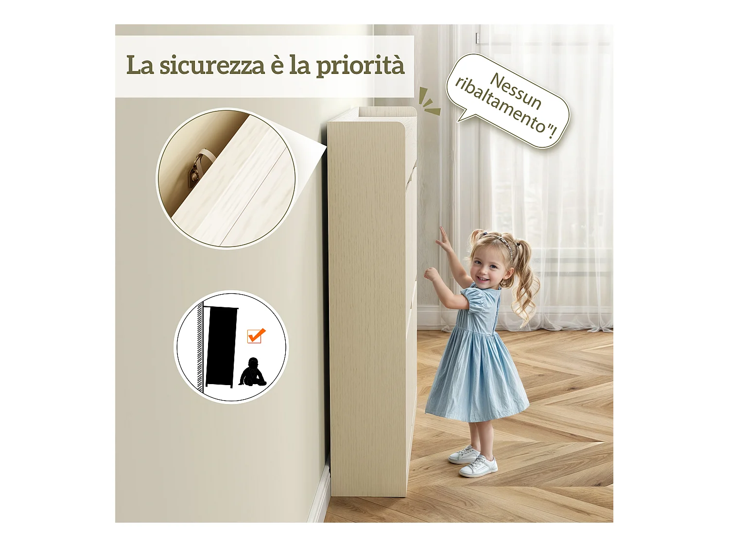 Scarpiera slim con 4 cassetti a ribalta e 2 cassetti scorrevoli bianco