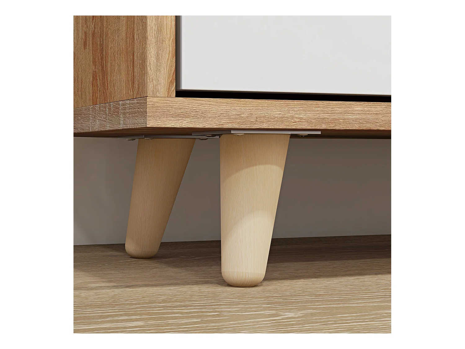 Scarpiera slim a 3 cassetti per 18-24 paia di scarpe bianco